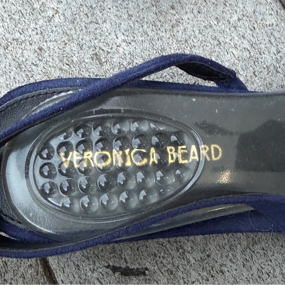 Veronica Beard Cecile Women Size 6.5M Indigo Black Slingback Cap Toe Block Heels - Picture 4 of 13